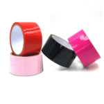 2Pc NON-Sticky SM Restraint Bondage Pleasure Static Tape 33 feet Black
