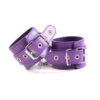 Bondage set Restraints toys BDSM Purple Leather