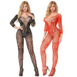 Cytherea Women's Sexy Stretchy Fishnet Bodysuits Lingerie Babydoll Lingerie Bodystocking Full Sleepwear One Size (S-2XL) 8507