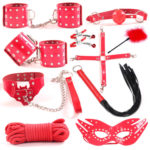 Cytherea leather Noble Glossy Diamond Bondage Set Restricted 10 PCs Toys BDSM