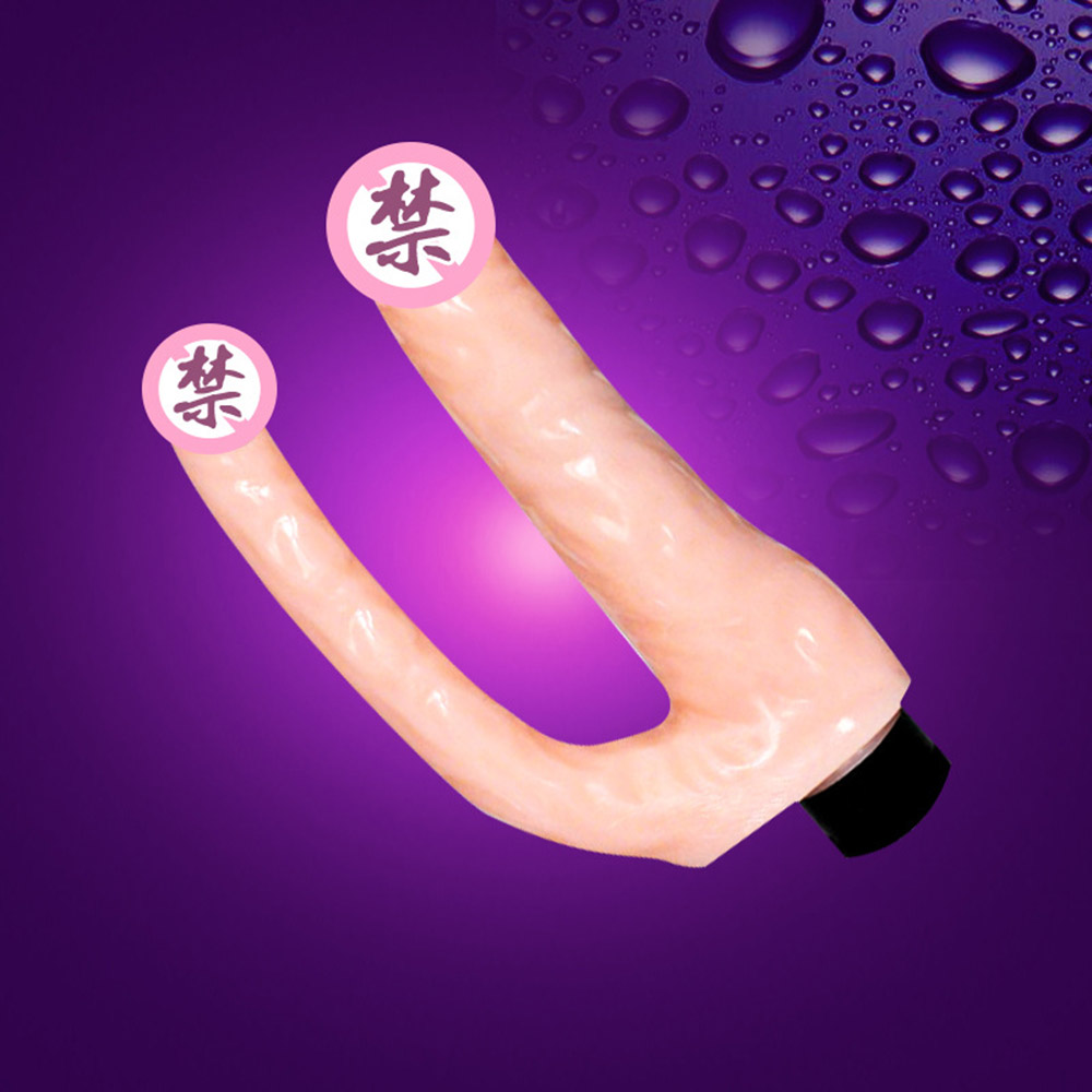 Cytherea Double Penis for Front and Back Anal Realistic Dildos Cock with  Vibrator 8 Inch - Cytherea Toy Shop