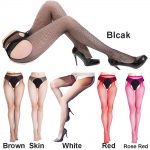 Cytherea Women's Sexy Thigh High Open Crotch Stockings With Diamond  Socks 5024