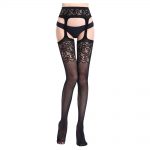 Cytherea Sexy Lace Pantyhose Tights Garter Belt Lady Stockings  Black 6059