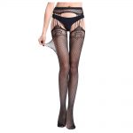 Cytherea Sexy Lace Pantyhose Tights Garter Belt Lady Stockings  Black 6063