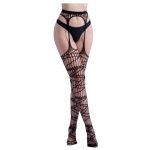Cytherea Sexy Lace Pantyhose Tights Garter Belt Lady Stockings  Black 6081