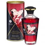 Shunga Aphrodisiac Oil Blazing Cherry , Water Based 3.5 oz  (100ml) Bottle