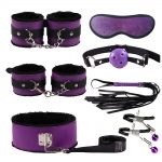 Cytherea New Style Leather 7PC Bondage set Restraints toys