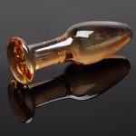 Cytherea Medium Golden Glass Bullet Anal Plug butt  Stimulator Smooth