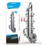 Wolf Warrior Penis Sleeve Extender Crystal Condom Blue Box